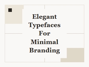 Elegant Typefaces for Minimal Branding